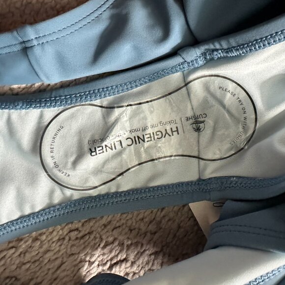 CUPSHE  | Women's Two Piece Swimsuit  | Blue | Size: M - Picture 6 of 10